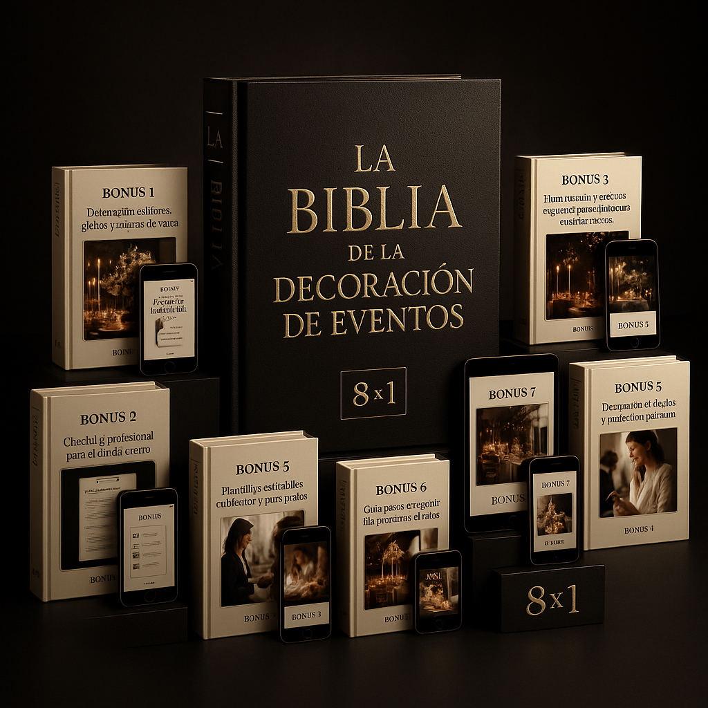 La biblia de la decoración de evento + 8 BONUS EXCLUSIVOS